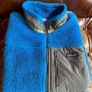 Patagonia Men’s Classic Retro-x Fleece Vest Electric Blue Size XL Vintage 2011